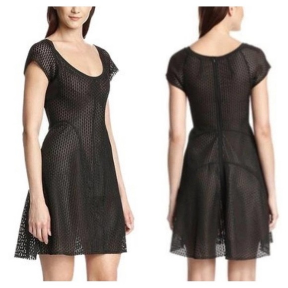 Byron Lars Dresses & Skirts - Byron Lars Beauty Mark Mesh Structured Dress Sz 4